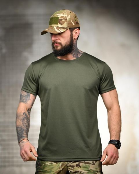 Тактична футболка SELION Odin olive TR6772 розмір M 95286 фото