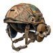 Шолом тактичний койот Fast Helmet NIJ IIIA + Навушники Walkers Razor Slim з чебурашкою +&nbsp;ліхтарик + кавер розмір S Fast21 фото 1
