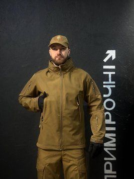 Тактична Куркта койот Soft Shell Patriot 2.0 Coyote Прихований Капюшон розмір 46 03024-46 фото