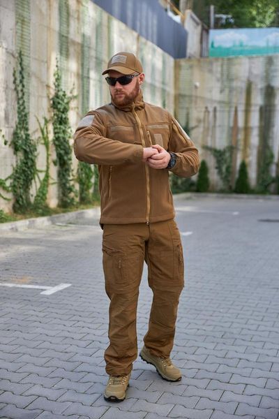 Кофта флісова "KIBORG" Military GEN I койот розмір S 503392 фото