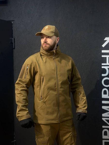 Тактична Куркта койот Soft Shell Patriot 2.0 Coyote Прихований Капюшон розмір 46 03024-46 фото