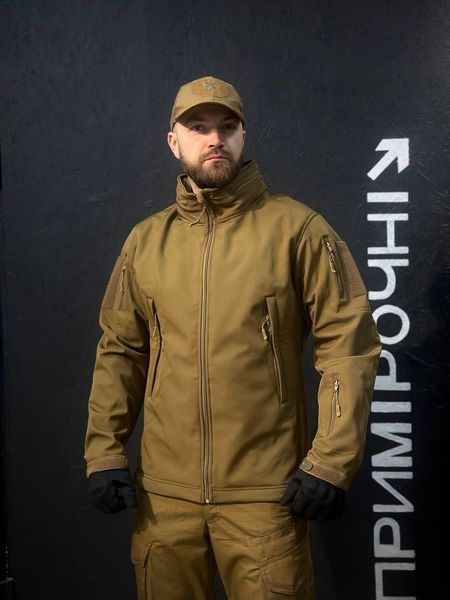 Тактична Куркта койот Soft Shell Patriot 2.0 Coyote Прихований Капюшон розмір 46 03024-46 фото