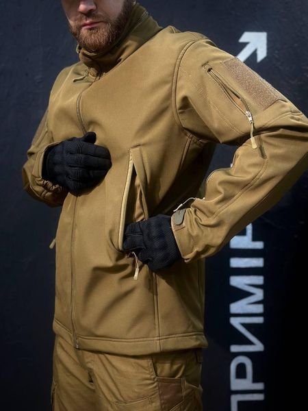 Тактична Куркта койот Soft Shell Patriot 2.0 Coyote Прихований Капюшон розмір 46 03024-46 фото