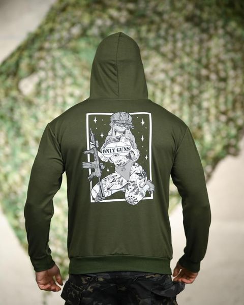 Мілітарі худі TRENASH Only guns олива ТР6093 розмір M 95889 фото