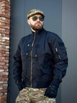 Бомбер летной черный AIR Forces Black размер S 02562-S фото