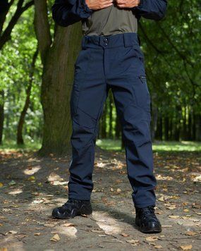 Штани Soft Shell Military темно-сині розмір S M-43 фото