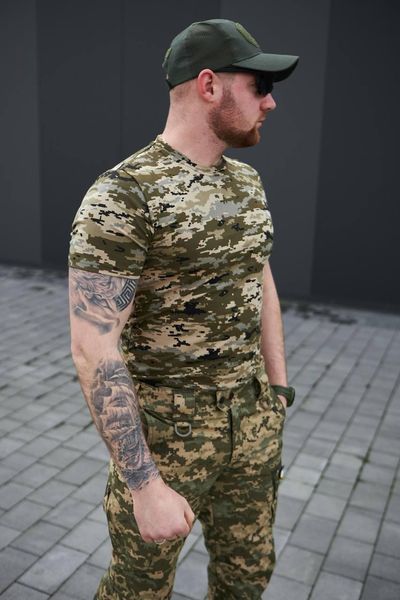 Літня футболка Стрейч котон Military Піксель ЗСУ розмір 44 951205 фото