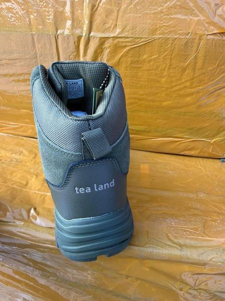 Ботинки Центральная Автошнуровка TEA Land Олива Oxford + Замш 04459-46 фото
