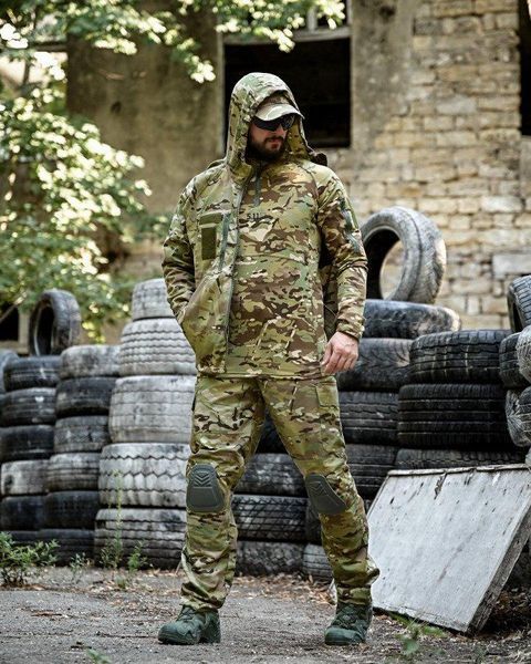 Тактичний костюм мультикам з наколінниками, костюм мультикам 3в1, убакс куртка штани мультикам, форма мультикам 3в1 розмір M 86915 фото