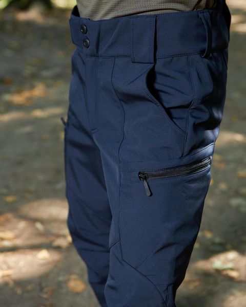 Штани Soft Shell Military темно-сині розмір S M-43 фото