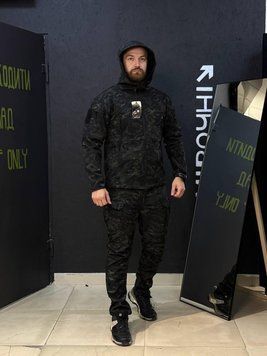 Костюм софтшелл Gwild черный мультикам Soft Shell на флисе размер S 02374-S фото