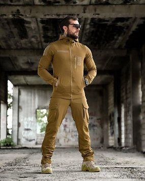 Тактичний костюм койот, костюм койот демісезонний, костюм койот, костюм койот для військових зсу, форма койот розмір S 91160 фото
