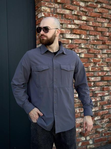 Сорочка Outdoor сіра Tactical размер XL 03204-XS фото