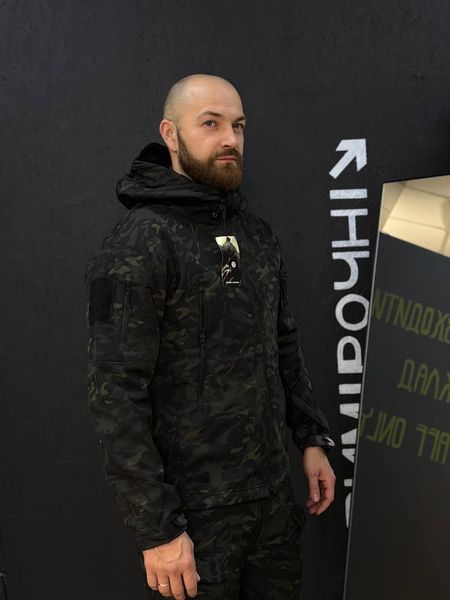Костюм софтшелл Gwild черный мультикам Soft Shell на флисе размер S 02374-S фото