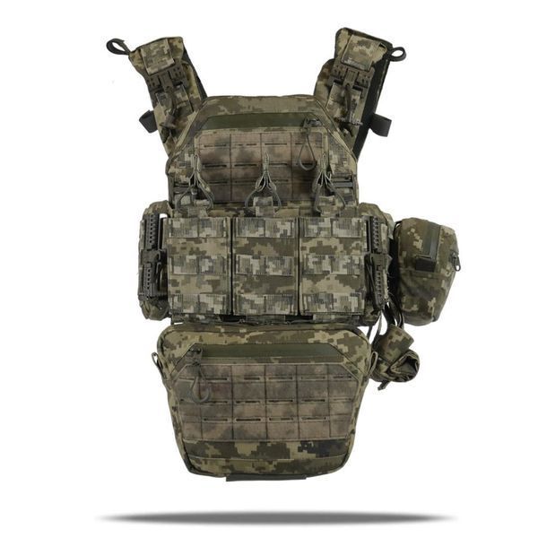 Комплект No2: Плитоноска Kiborg GU gen.2 + 6 подсумков пикселей ЗСУ 45002 фото