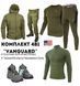 Комплект 4 в 1 Vanguard олива 🇺🇸 Костюм Olive Софт Шел + Термобілизна Esdy + Ботінки Esdy Автошнурівка +Убакс Esdy розмір S 02403-S фото 1