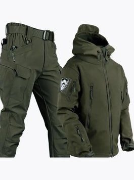 Тактичний костюм "TACTICAL VANGUARD" Dewspo без утеплення, олива розмір L 6367 фото