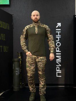 Тактичний Військовий Комплект Мультикам / Олива Ягуар 4.5.0. Jaguar Убакс +Штани Under Body Armor Combat Shirt розмір 46 03103-46 фото
