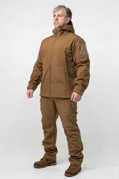 Військова куртка на флісі Soft Shell Military койот розмір S 02603-S фото