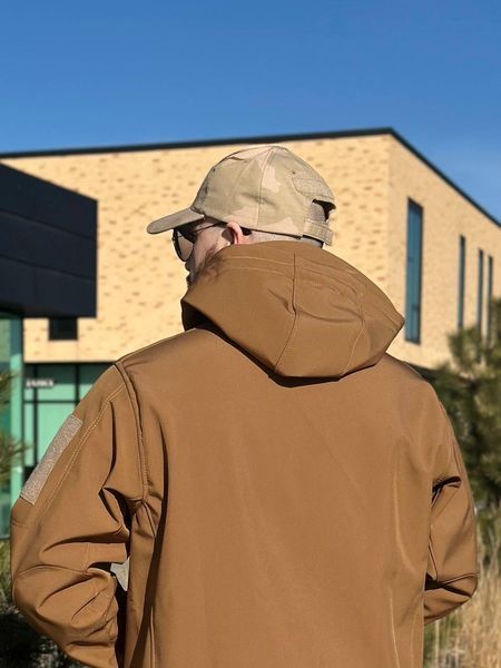 Військова куртка на флісі Soft Shell Military койот розмір S 02603-S фото