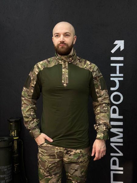 Тактичний Військовий Комплект Мультикам / Олива Ягуар 4.5.0. Jaguar Убакс +Штани Under Body Armor Combat Shirt розмір 46 03103-46 фото