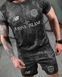Летний комплект Stone Island, летний чёрный костюм, костюм чёрный футболка шорты Stone Island, милитари костюм Stone Island 87456 фото 8