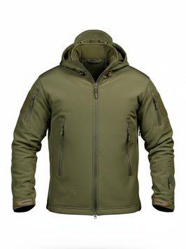 Демісезонна тактична куртка Soft Shell Silver Knight Windstoper олива ОР1233 розмір L 19485 фото