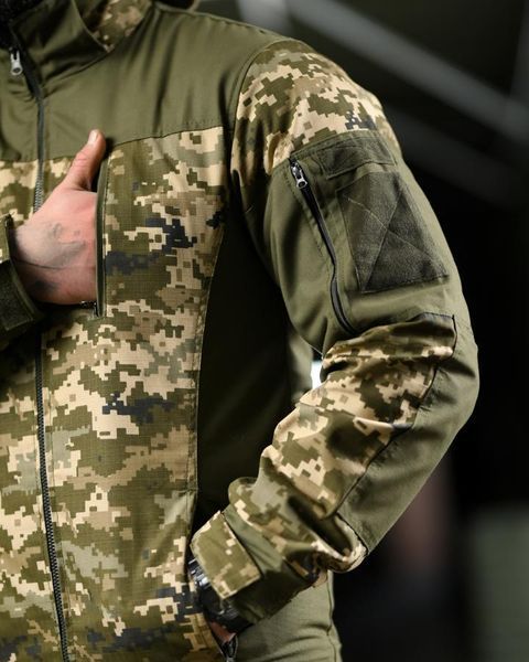Тактичний демісезонний костюм гірка піксель,весняний костюм гірка,весняний тактичний костюм гірка ЗСУ,гірка олива розмір S 15004 фото