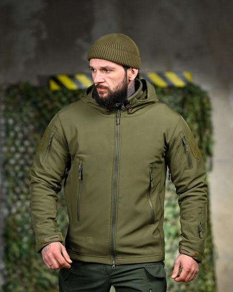 Демісезонна тактична куртка Soft Shell Silver Knight Windstoper олива ОР1233 розмір L 19485 фото