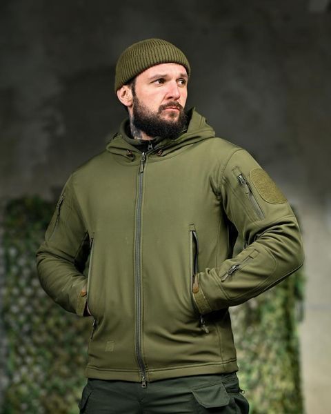 Демісезонна тактична куртка Soft Shell Silver Knight Windstoper олива ОР1233 розмір L 19485 фото