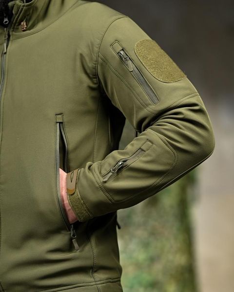 Демісезонна тактична куртка Soft Shell Silver Knight Windstoper олива ОР1233 розмір L 19485 фото