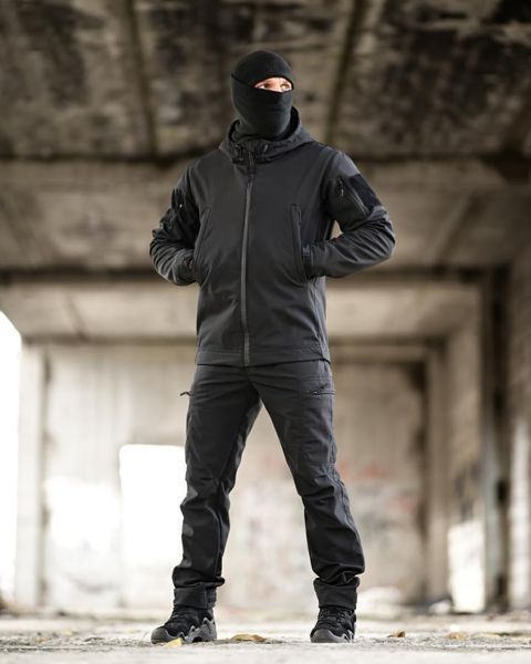 Тактичний костюм Softshell 5в1 LUNAR чорний ТР6407 розмір S 94605 фото