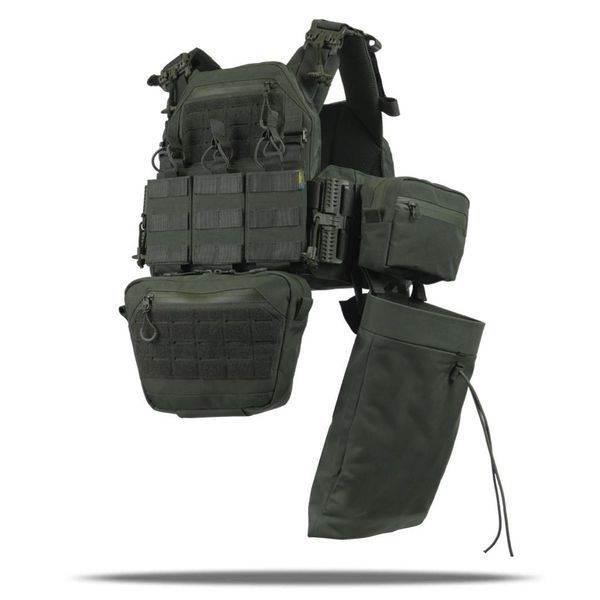 Комплект №2: Плитоноска Kiborg GU gen.2 + 6 підсумків хакі 55000 фото