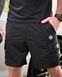 Летний костюм Stone Island чёрный, чёрный летний комплект, мужской чёрный летний костюм Stone Island, костюм чёрный футболка шорты 92748 фото 6