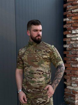 Тактична літня сорочка з коротким рукавом UBACS Мультикам розмір 48 03628-48 фото