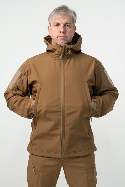 Военный усиленный комплект формы Soft Shell Military койот размер S 02597-S фото