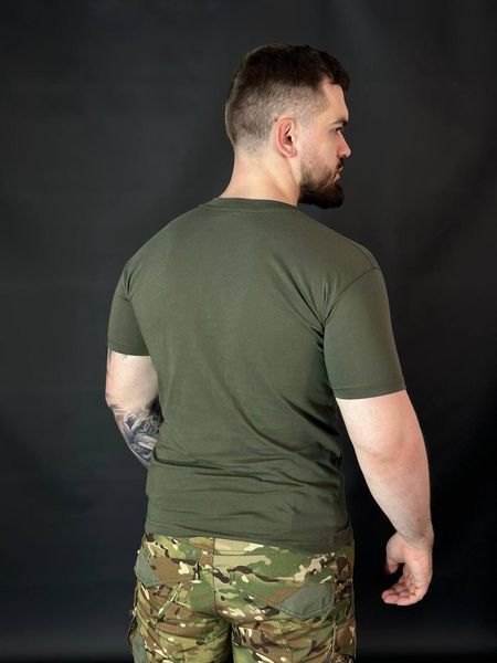 Футболка Військова Олива Х/Б Military Бавовна розмір 46 00003-46 фото