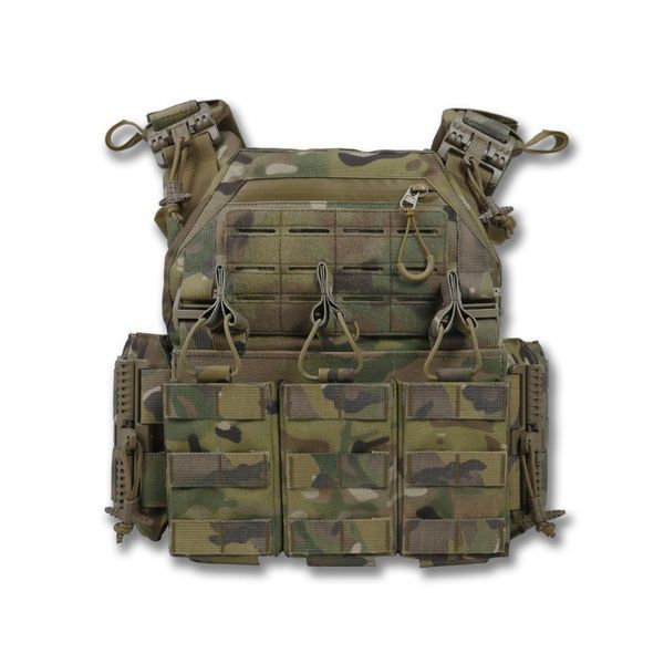 Плитоноска Kiborg GU gen.2 + з'ємна панель з 3-ма підсумками під 1 магазин, мультикам 45000 фото