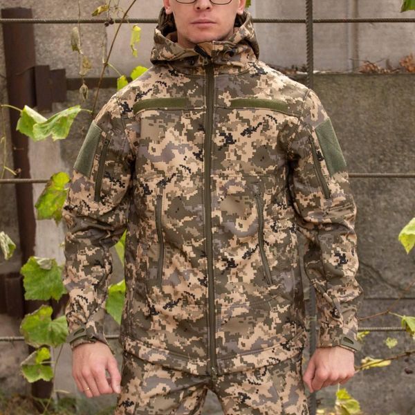 Куртка Soft Shell піксель Софтшелл Демісезон розмір S 01547-S фото