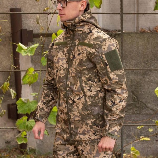 Куртка Soft Shell піксель Софтшелл Демісезон розмір S 01547-S фото
