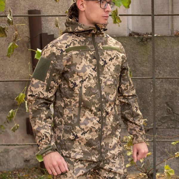 Куртка Soft Shell піксель Софтшелл Демісезон розмір S 01547-S фото