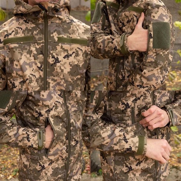 Куртка Soft Shell піксель Софтшелл Демісезон розмір S 01547-S фото