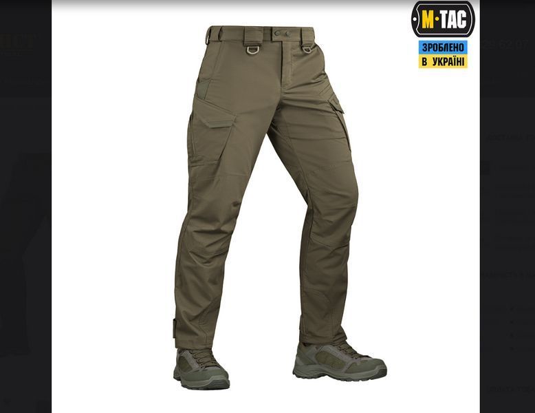 Штани M-Tac Aggressor GEN.II Flex ріп-стоп темна олива розмір 28/32 03824-28/32 фото