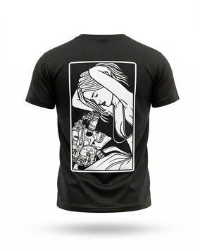 Тактична футболка SELION Love black ТР6936 розмір M 95613 фото