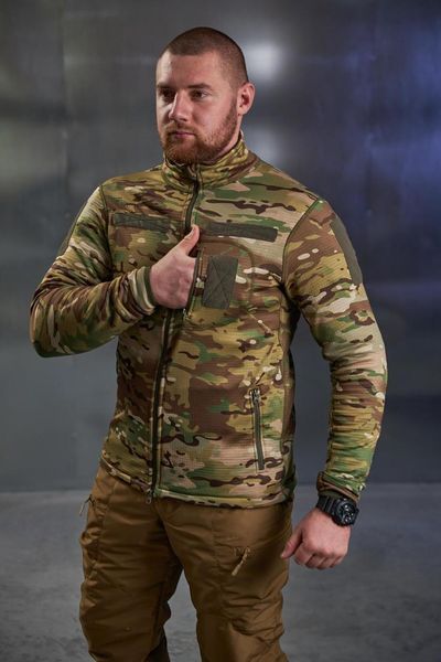 Флисовая кофта вафелька мультикам Military размер 46 398020 фото