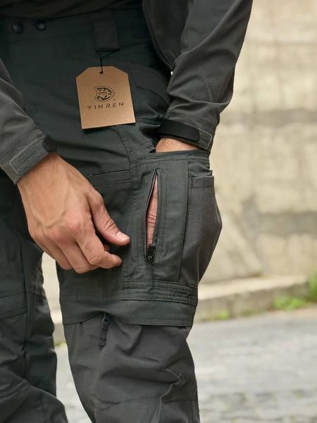 Штани тактичні YINREN 4.0 Grey Карго розмір S 03699-S фото