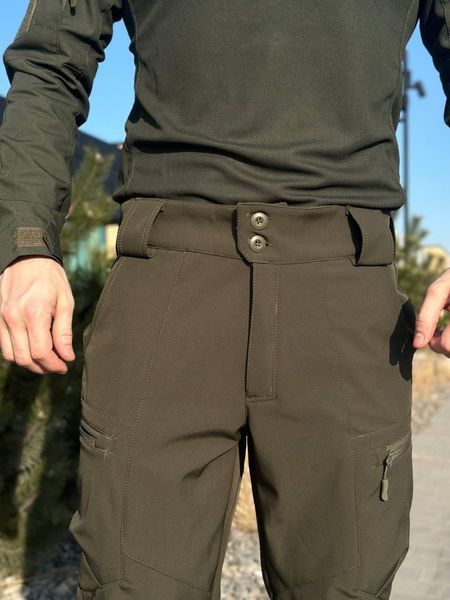 Утепленные военные брюки Soft Shell Military масло размер S 02611-S фото