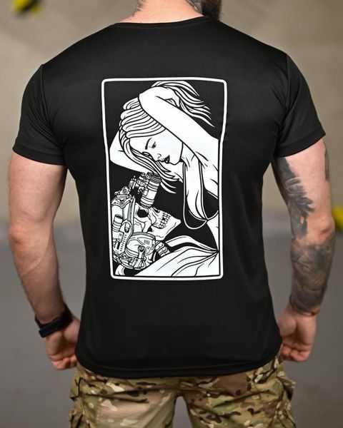 Тактична футболка SELION Love black ТР6936 розмір M 95613 фото