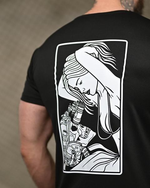 Тактична футболка SELION Love black ТР6936 розмір M 95613 фото