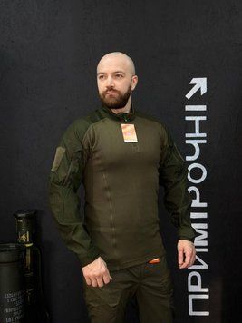 Тактичний Військовий Убакс Олива 4.5.0 Покращений Olive Under Body Armor Combat Shirt розмір 46 03085-46 фото